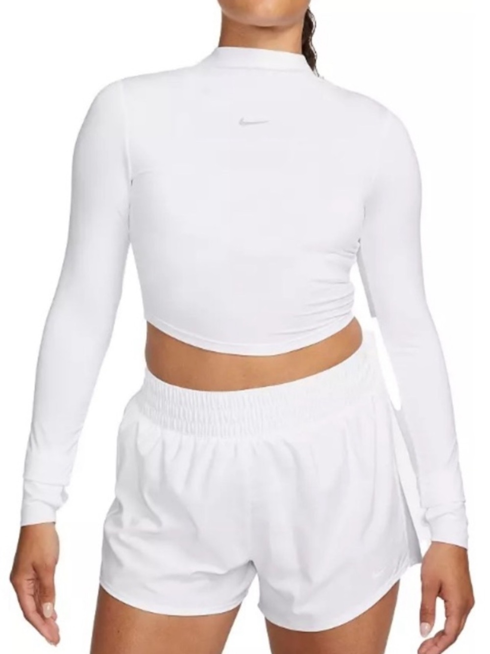 Nike Women's One Dri-FIT Luxe Long Sleeve Cropped Top